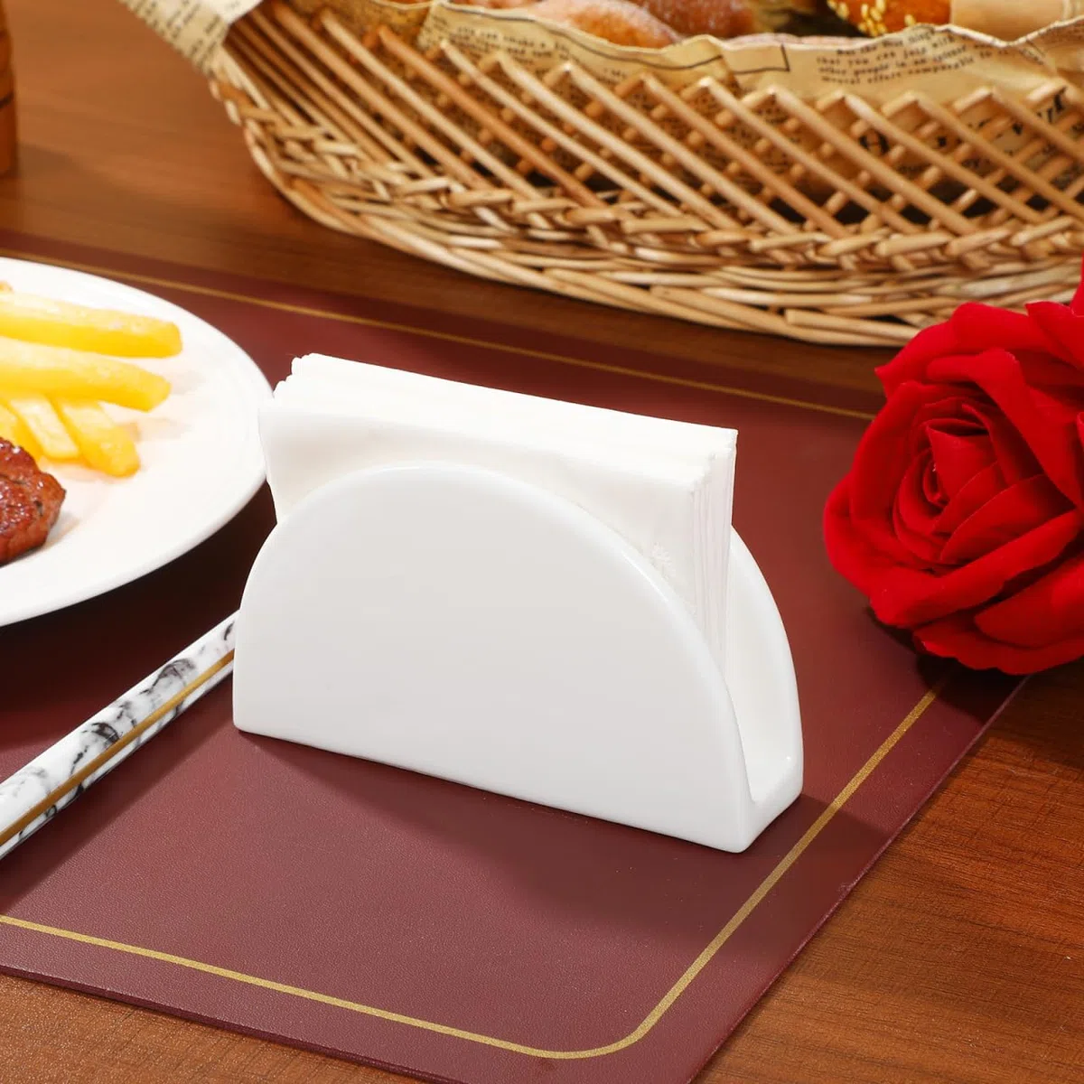 Cabilock Keramik Serviettenhalter Für Küche Und Esszimmer Elegante Serviettenständer Für Partys Und Veranstaltungen Perfekte Tischdekoration Für Zuhause