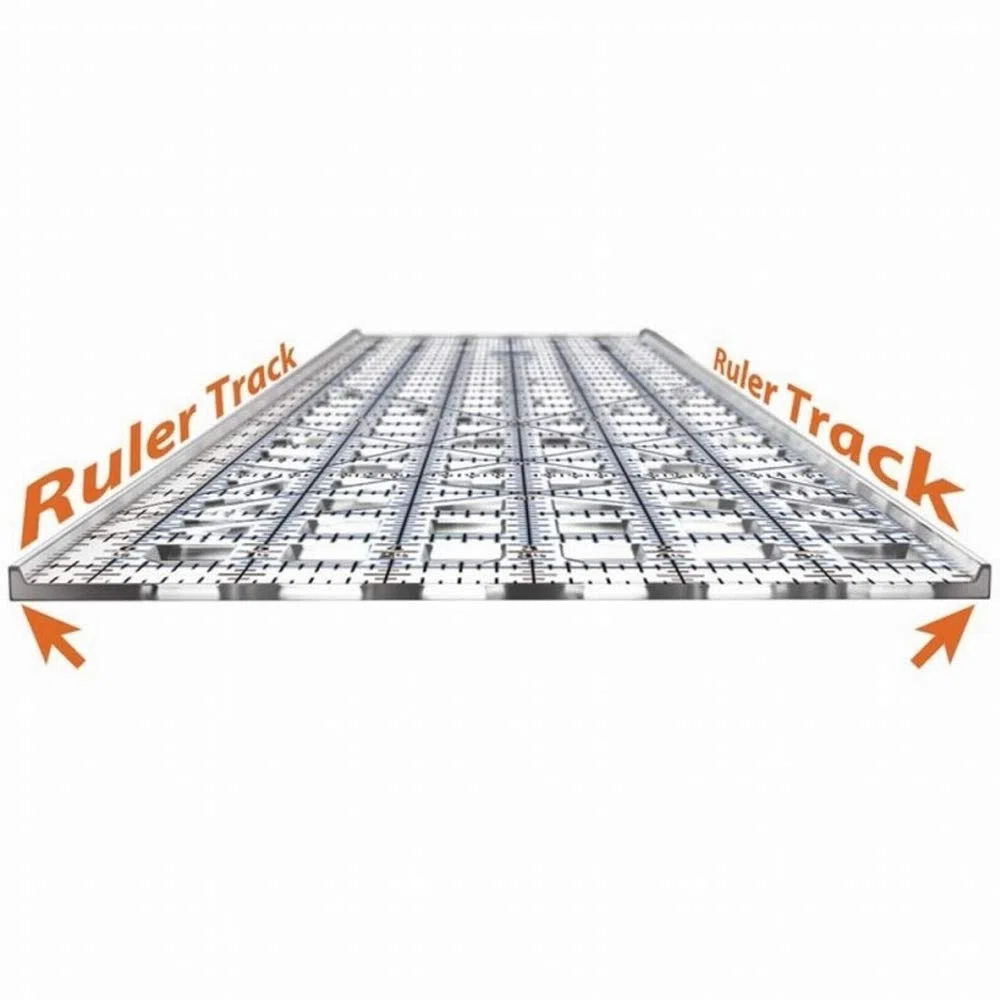 TrueCut Stofflineal mit inch-Einteilung 6, 5 x 6, 5 Zoll (ca. 16, 5 x 16, 5 cm)