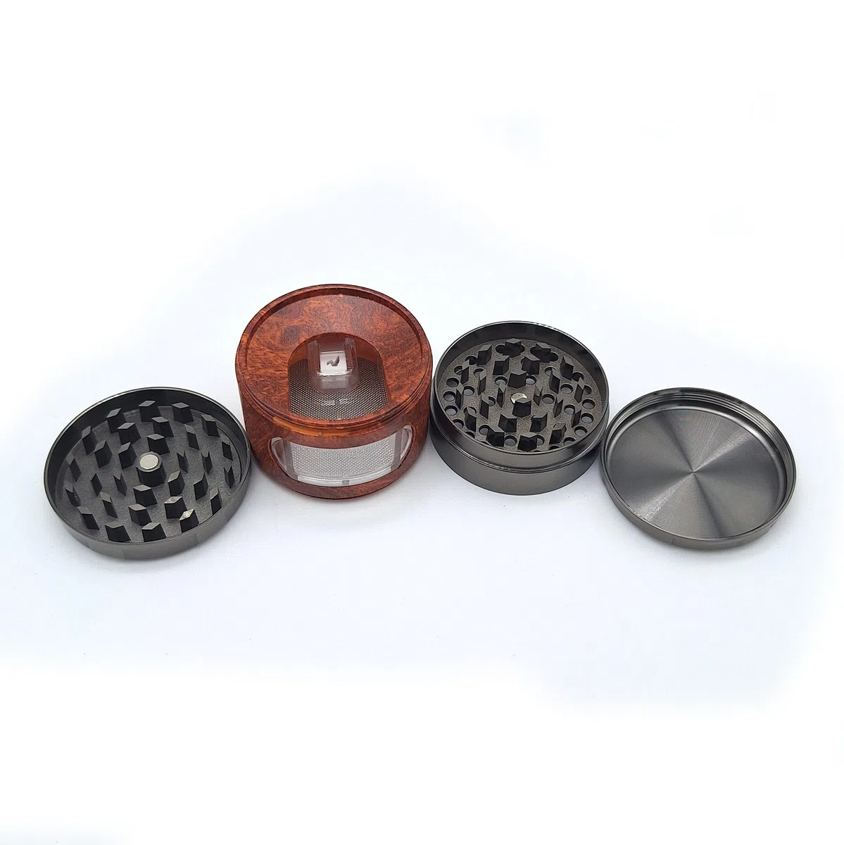 Green Novice Grinder mit persönlicher Lasergravur - Text, Foto, Logo etc. - Kräuter Crusher individuell gestalten