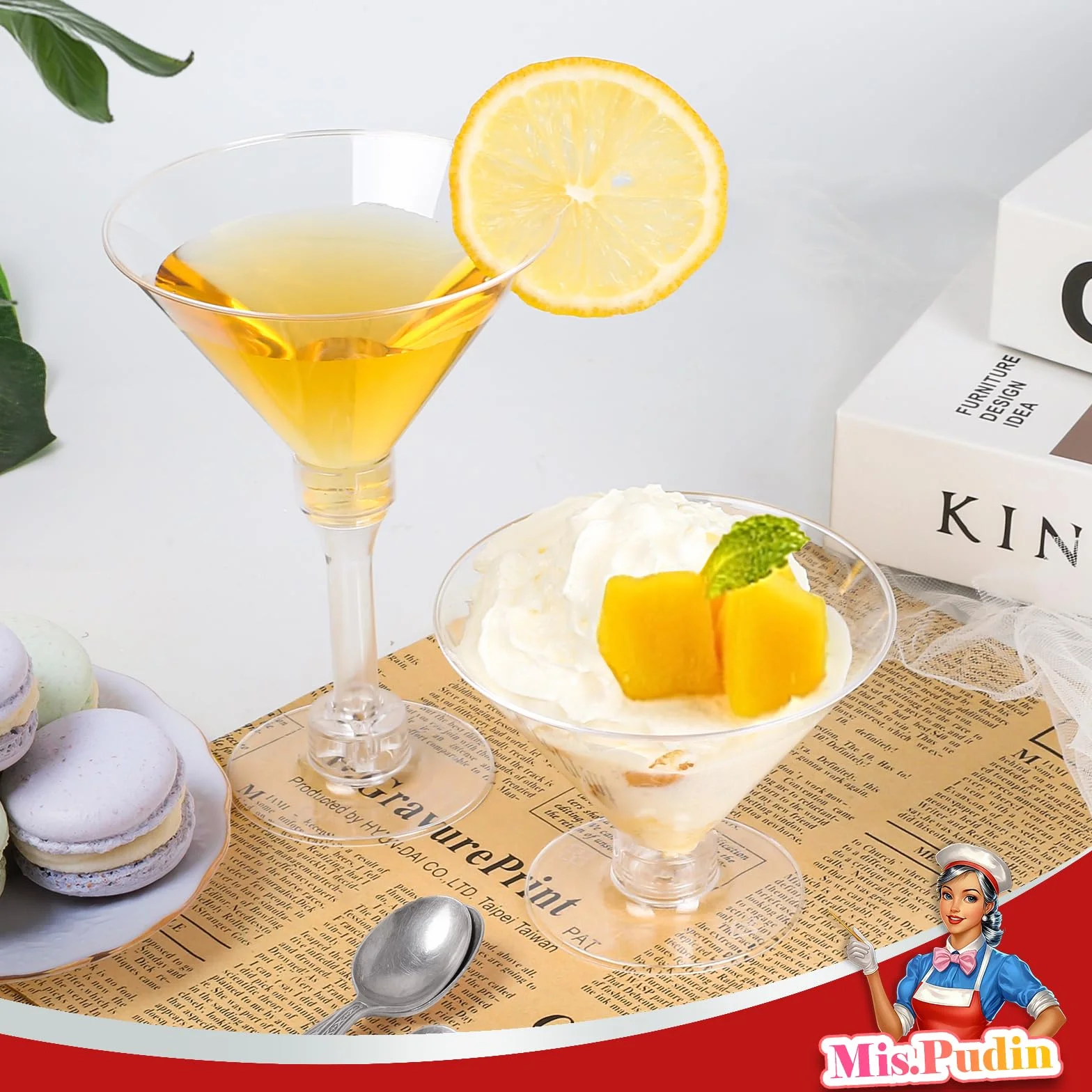 Martini Gläser Plastik Wiederverwendbar, 30er Set, 150ml Klassische Martinigläser, Cocktailgläser Martini mit Stiel, Margarita Gläser Klare für Party, Hochzeit, Geburtstag, Jahrestag