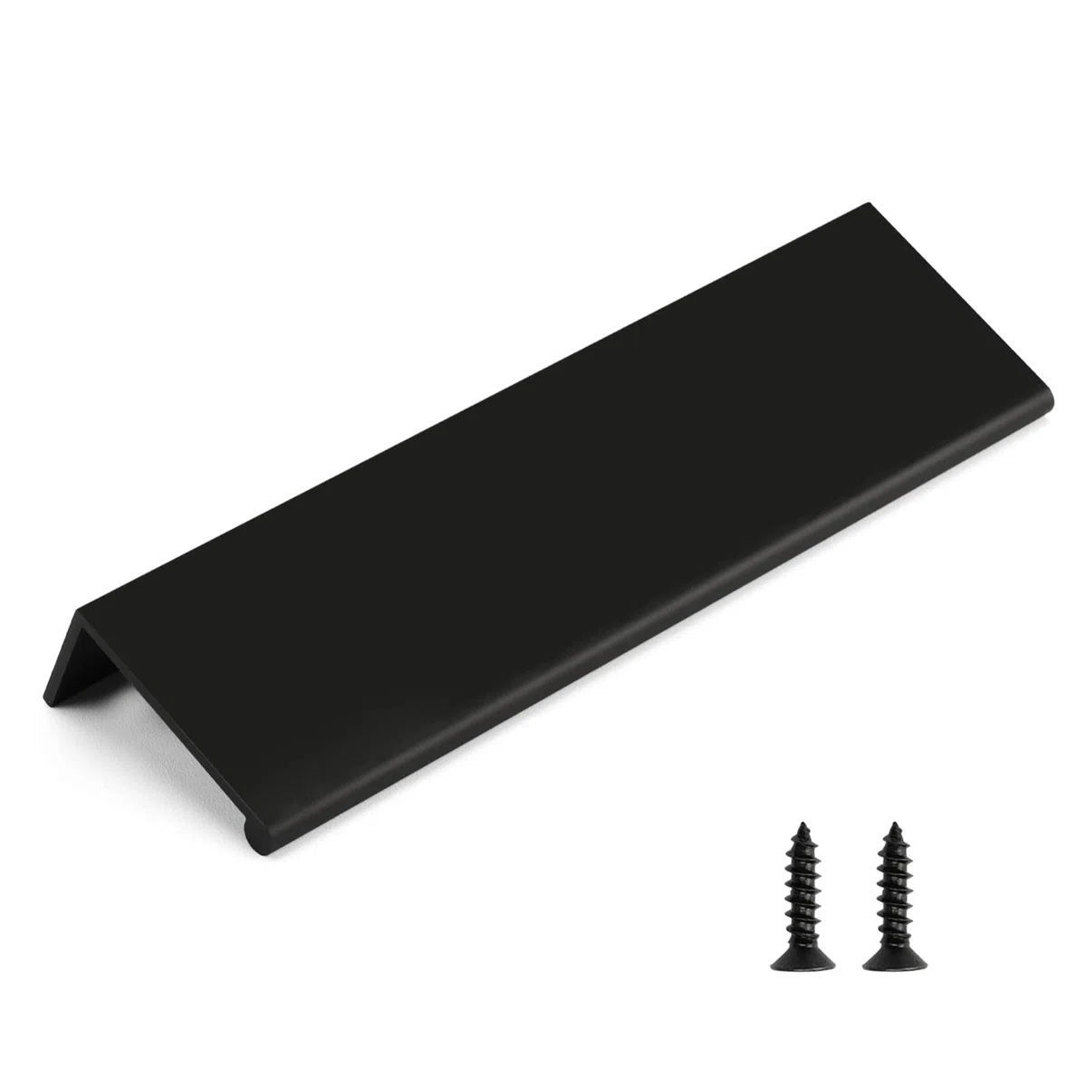 Rergy 10 Stück Möbelgriffe Schwarz 128mm Löcherabstand Schrankgriffe Versteckte, Versteckte Griffe für Küchenschränke, Schlafzimmer, Wohnzimmer Griffleiste