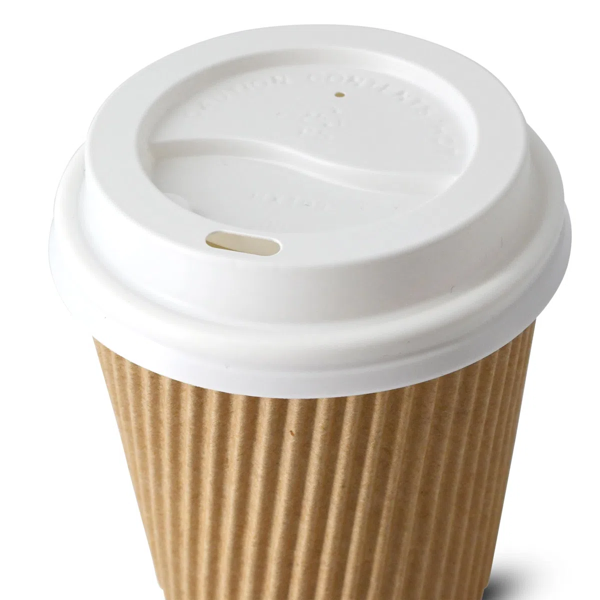 BIOZOYG Deckel für to go Becher 250 Stück Ø 80 mm - Einweg PS Kunststoffdeckel für Coffee-to-go Becher - Becherdeckel mit Trinköffnung weiß, stapelbar, recycelbar, lebensmittelecht, flach