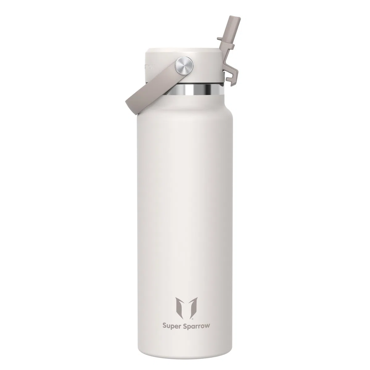 Sparrow Trinkflasche Edelstahl 1.2L - Weiter Öffnung SwivelSip Thermosflasche mit Strohhalm - BPA-frei, Auslaufsicher Trinkflaschen - Ergonomisch Thermoskanne für Sport, Reisen, Outdoor