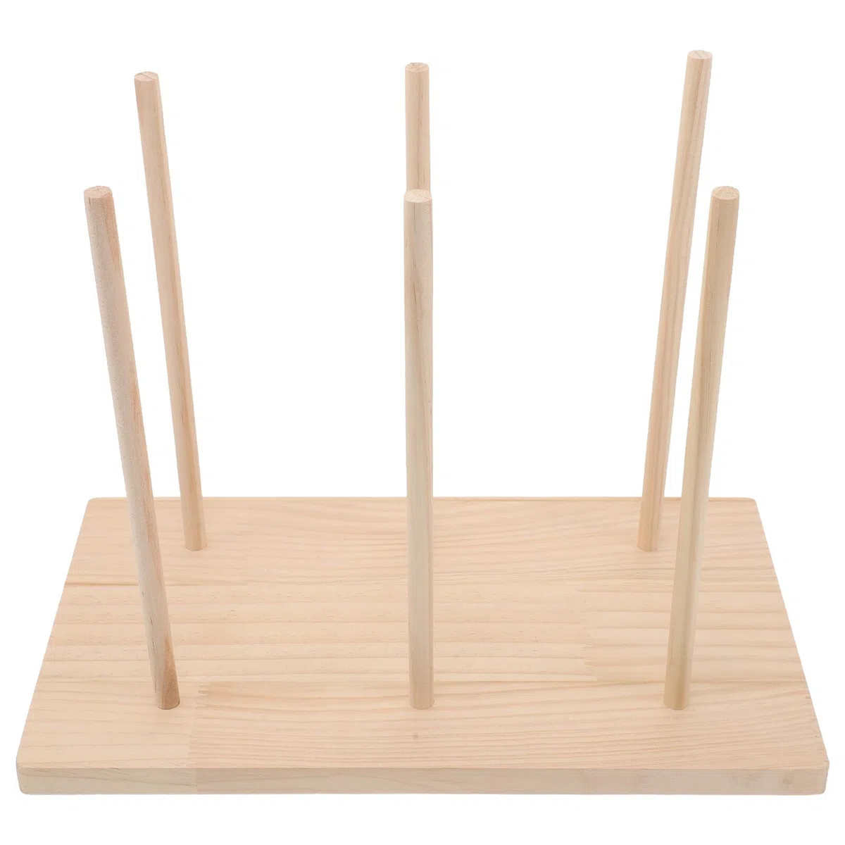 HEMOTON Holz Puppenständer für 6 Handpuppen Stabiler Fingerpuppen Organizer Platzsparend und Stoßfest Puppenhalter für Klassenzimmer Kindergarten und Zuhause