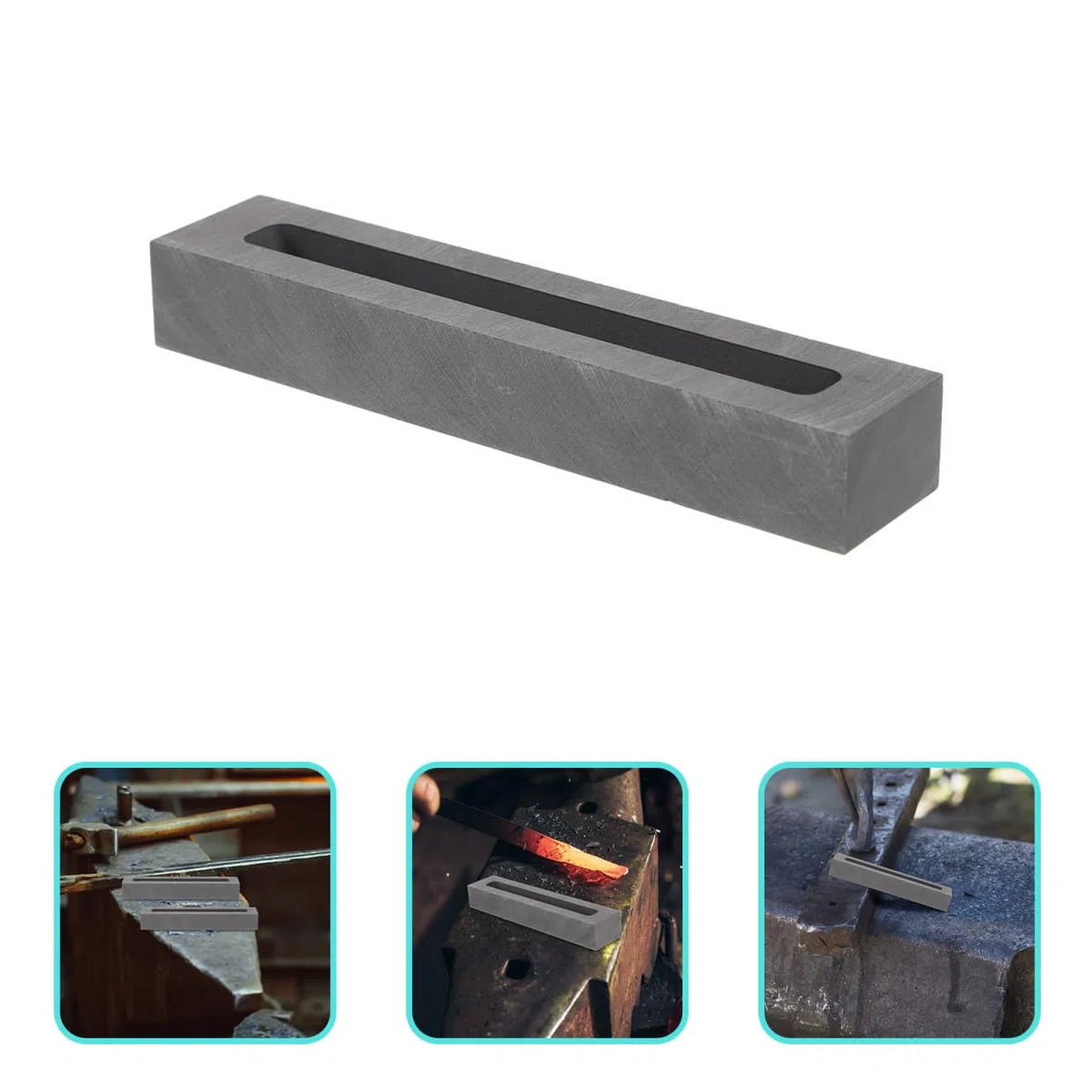 Graphitform Streifenform Gussform Für Metallguss Schmelzform Hohe Temperaturbeständigkeit Schnelles Erhitzen Und Abkühlen Für Schmuck Metallverarbeitung