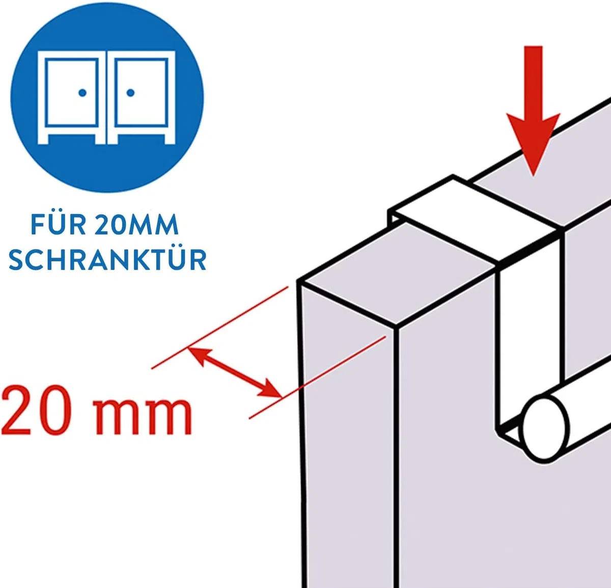 Tatkraft Spread | Türhandtuchhalter, Handtuchstange Teleskop | Gebürsteter Edelstahl | Solide, Ausziehbar, Zum Einhängen | 25-40 x 8 x 9 cm