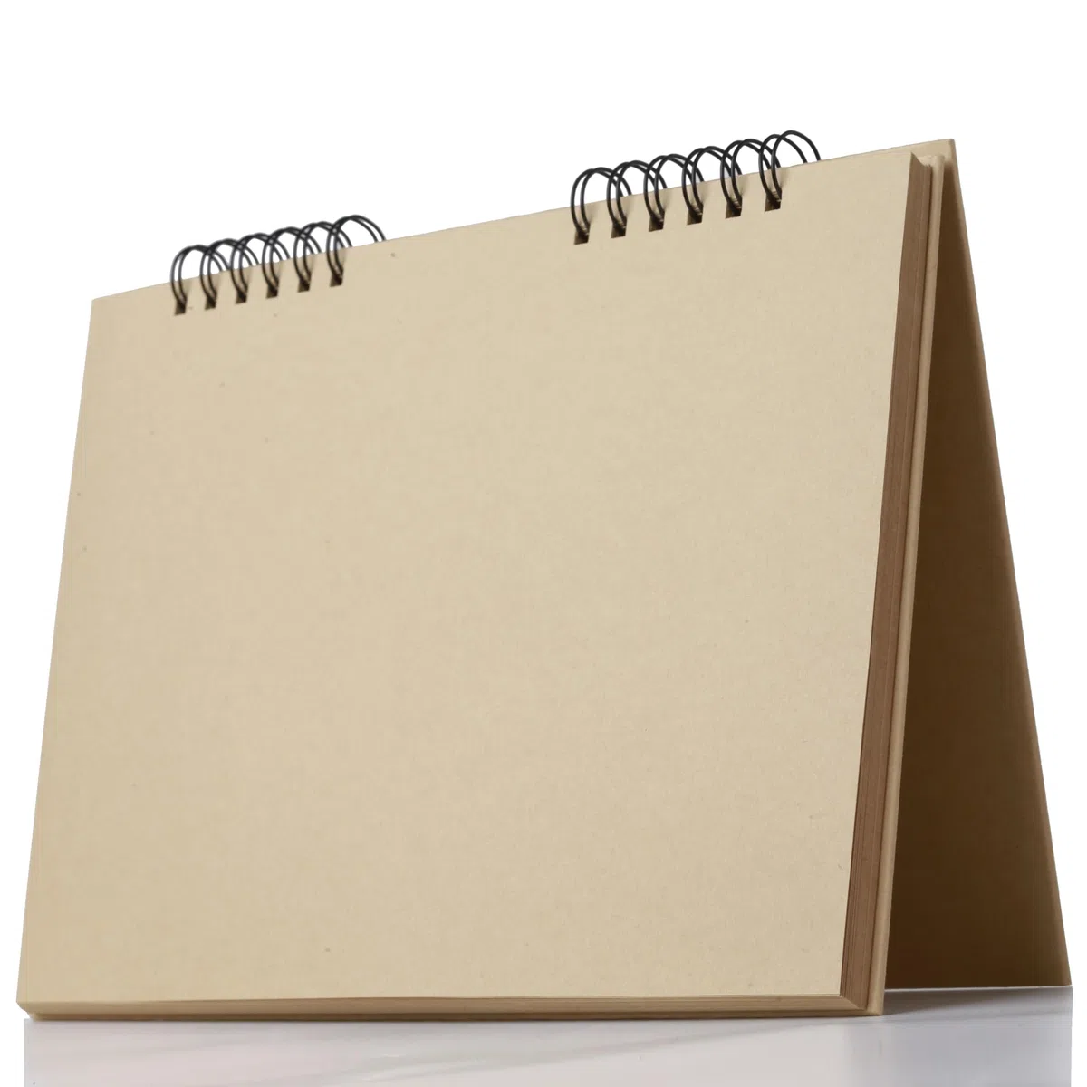 SuyuanArt Toned Tan Paper Skizzenbuch, Kraftpapier, Skizzenblock, Zoll, 50 Blatt, säurefreies Zeichenpapier zum Zeichnen, Skizzieren und Malen (getönter hellbrauner Skizzenblock (14 x 21,6 cm)