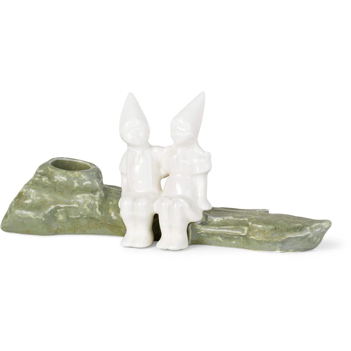 Kähler Weihnachtsumarmung H8.5 cm Weihnachtsgeschichten Dekoration, Weiss