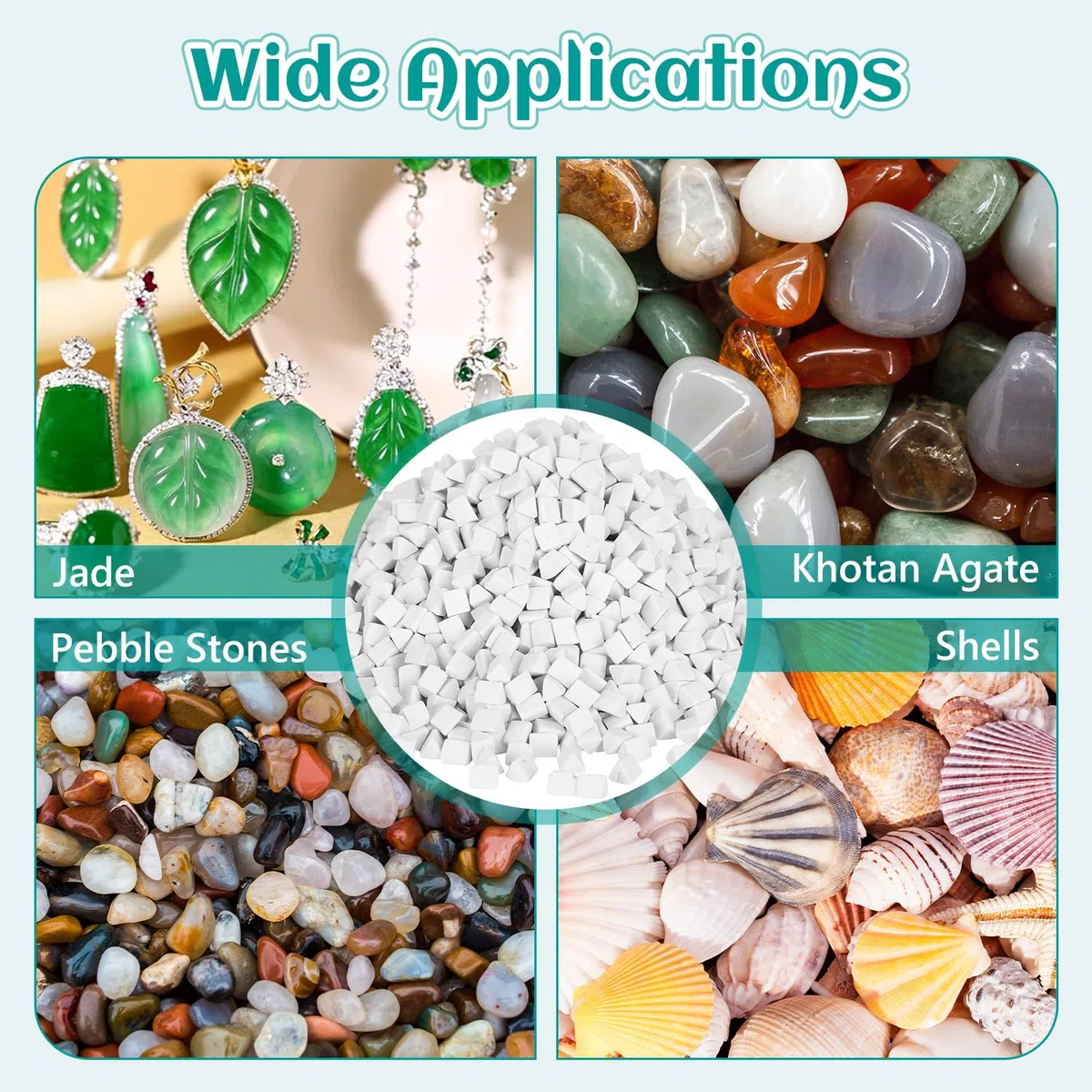 Keramik Füllmedien 4 mm 500 g Pellets Trommelnde Dreieck Polierkeramik Wiederverwendbare Zylindrische Keramikpellets für Rock Tumbler Stone Polisher
