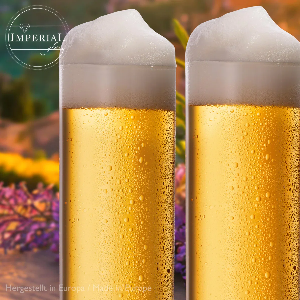 IMPERIAL Kölschgläser aus Glas Set 6-Teilig 200ml (max. 250ml) Kölschstangen 0,2L Bierstangen Bierglas Spülmaschinenfest