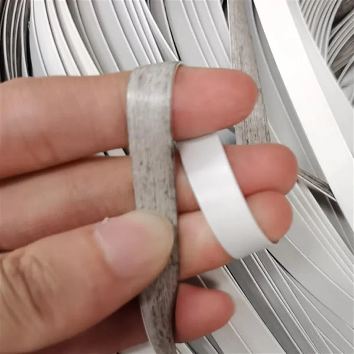 Synthetisches Rattan-Reparaturmaterial 10 m Synthetisches Rattan, flaches Rattan-Material, Kunststoff-Rattan, grau-weißes Holzimitat, Reparatur von Möbelmaterialien for Stuhl, Sofa, Korb