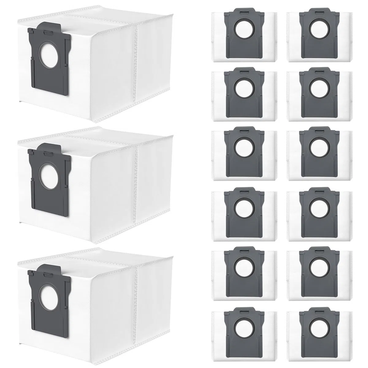 15 Stück Staubbeutel für Dreame L10s Ultra Gen 2/Gen 3, L40s Pro Ultra, X50/X40 Ultra Complete/X30 Ultra, L10s Pro Ultra Heat, Mova E30 Ultra/V50 Ultra Complete Staubsaugerbeutel Ersatzteile