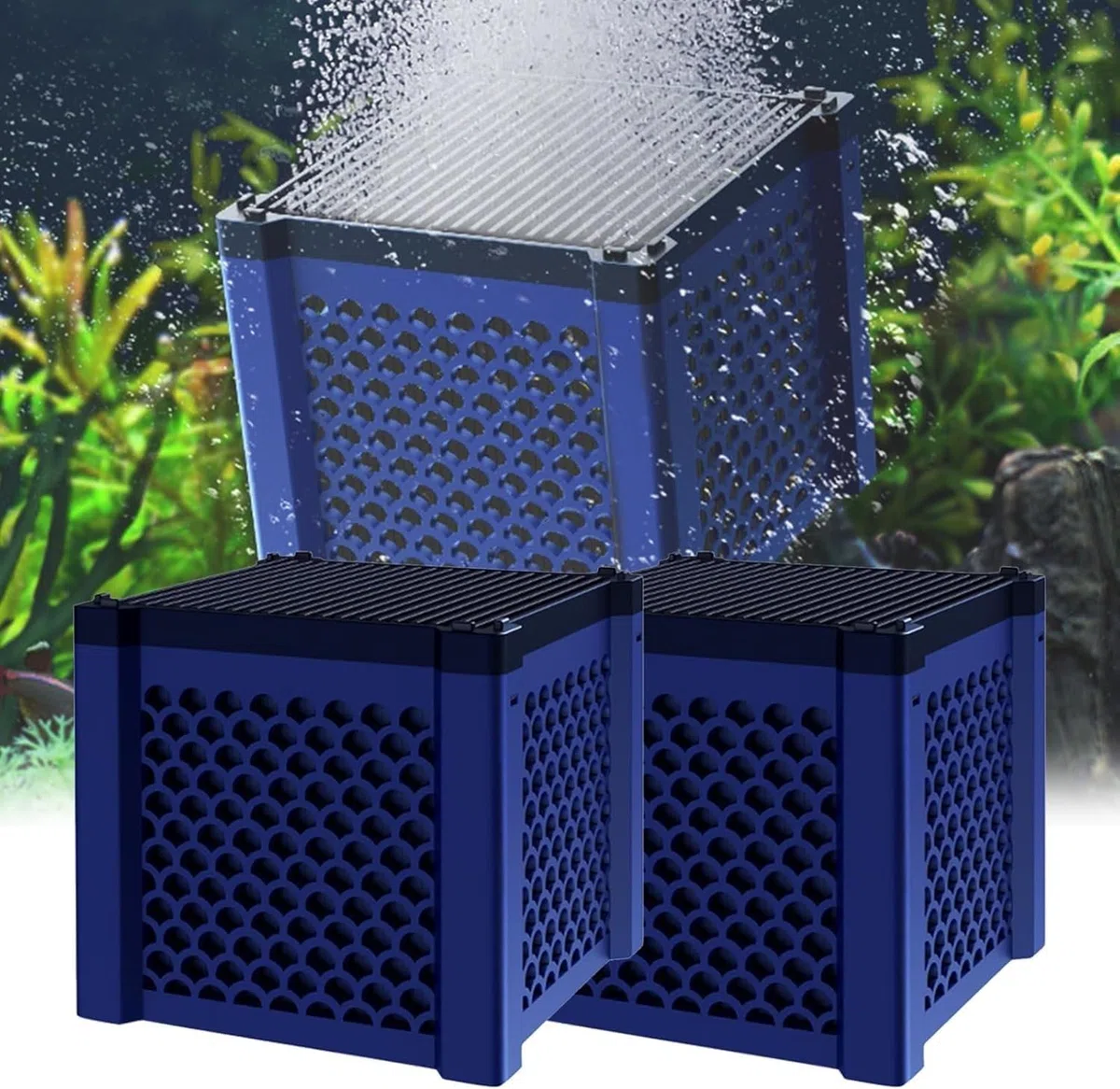 Clever Cube Aktivkohle Pferde, Eco Aquarium Wasserreiniger Würfel, Aktivkohlefilter Pferdetränke, Pferde-Wassertrog Purifier Cube, Wasserfilter Für Wasserreinigung, Für Teiche, Vorratstank (1)