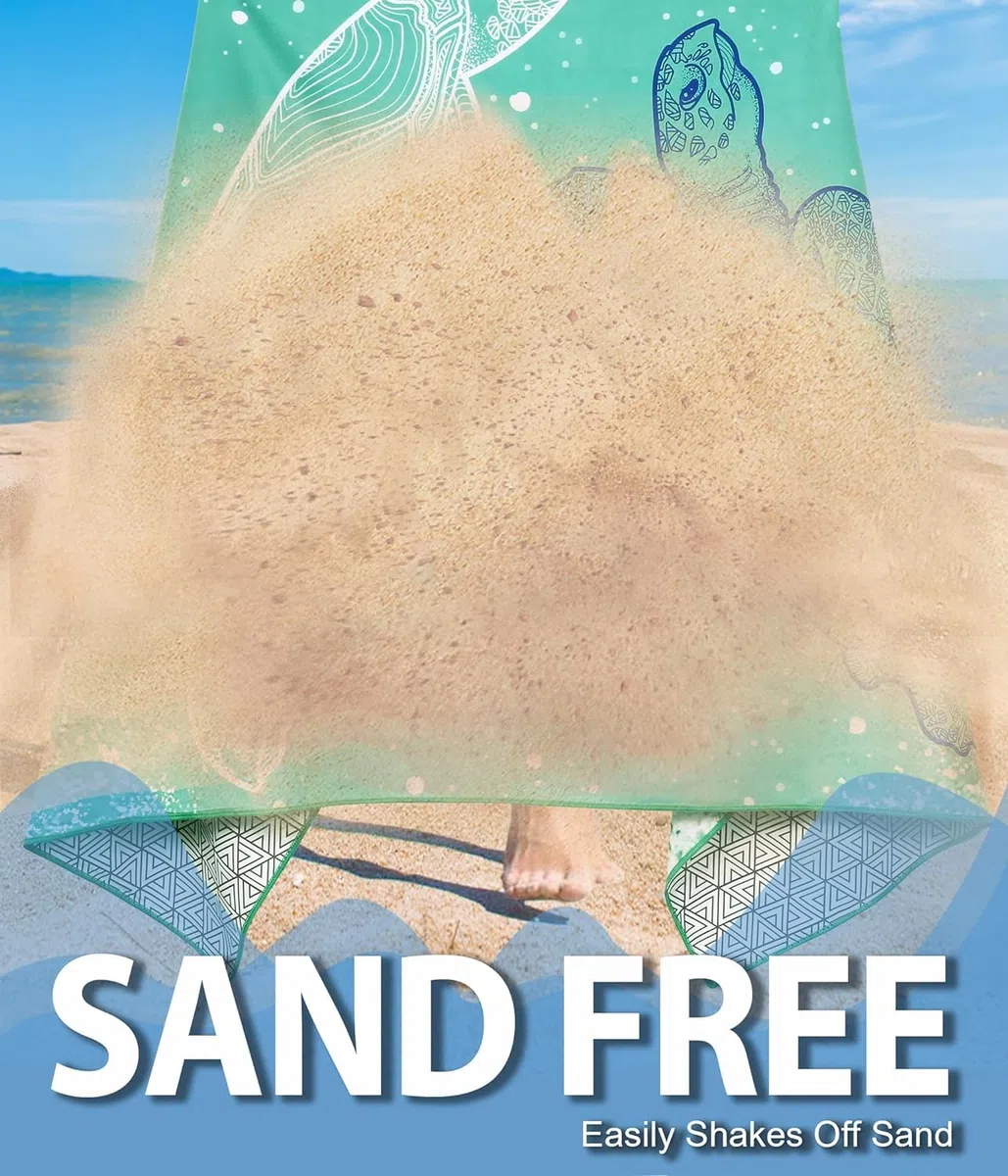 Strandtuch Mikrofaser Badetuch Groß 180x80 2 Set Strand XXL Strandhandtuch Saunahandtuch Strandtücher Sandfrei Saunatuch Microfaser Handtuch Beach Towel Zubehör Schnelltrocknend Strandlaken