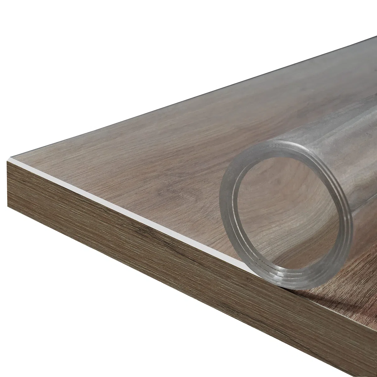 Rollmaxxx Tischfolie 2mm - Tischdecke transparent - mit abgeschrägter Kante - Tischschutz - Schutztischdecke - Schutzfolie - PVC Folie für Tisch – Maßanfertigung möglich (80 cm x 120 cm)