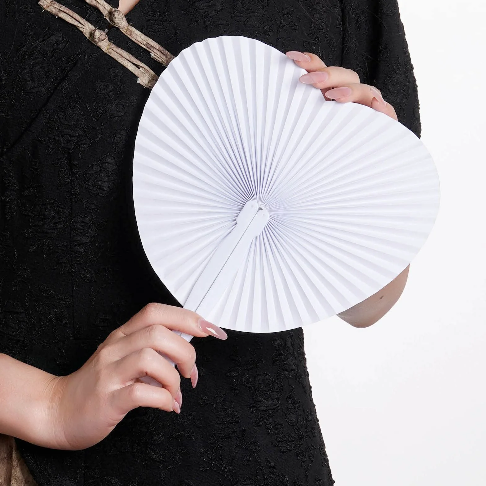 24 STK Fächer Hochzeit Handfächer Papierfächer Hochzeitsfächer Faltfächer Faltbar Gastgeschenk Für Sommer Gelegenheiten,Party,DIY,Wand Dekoration