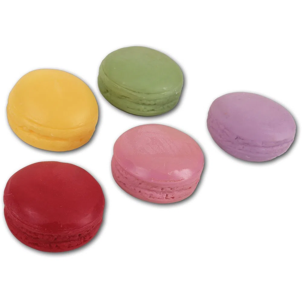 Macarons 5 Stück Bunt Durchmesser 4,5 cm Lebensmittelattrappe Fake Food Attrappe
