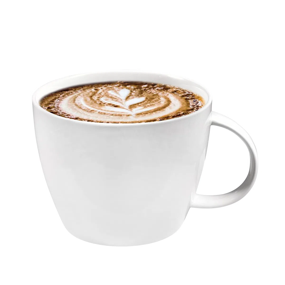 850 ml große Kaffeetasse, Keramik Jumbo Suppenschüssel mit Henkel, Müslischassen, klassische Trinkbecher, für Latte, Cappuccino, Kakao, Milch, Tee und Glühgetränke, weiß