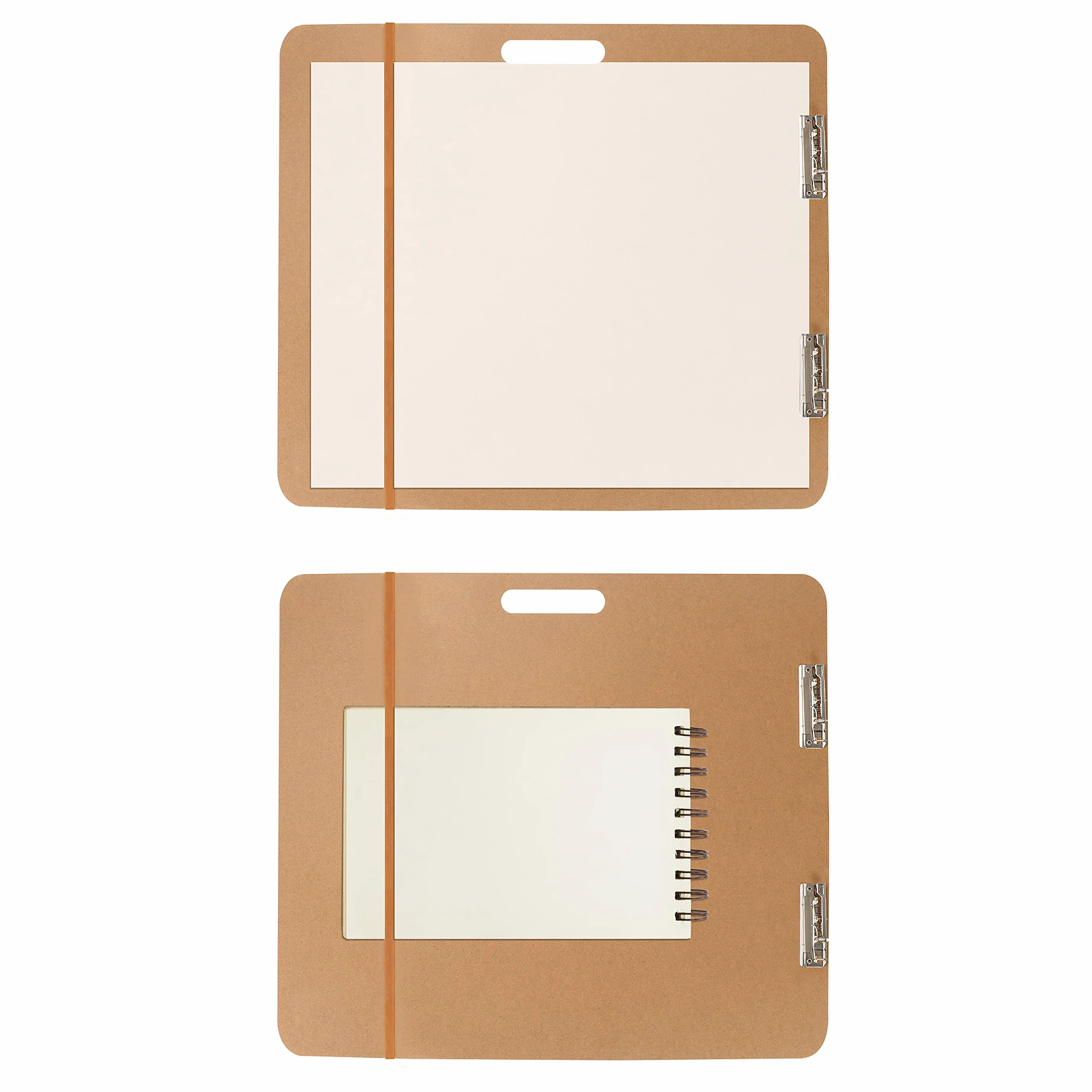 Kurtzy Großes Holz Klemmbrett für Künstler – 66 x 58,3 cm – Tragbare Klemmbrett Tafel mit Griff & Doppelclip – Klemm Brett zum Malen, Skizzieren & Zeichnen – Studio, Schule & Bürobedarf Klemmbrett