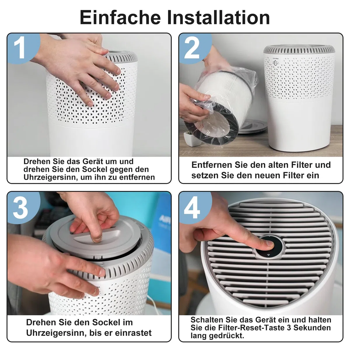 FY0611 Ersatzfilter, Filter für Philips Luftreiniger 600 Serie AC0650, AC0651, mit Vorfilter und HEPA NanoProtect Entfernt effektiv Rauch, Gerüche, Allergene und Pollen (FY0611/30)