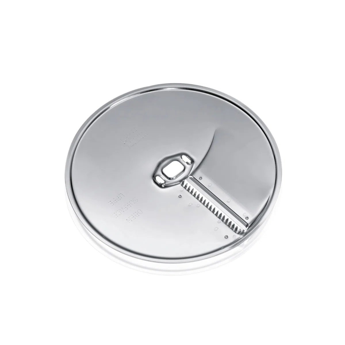Bosch Asia-Gemüse-Scheibe MUZ45AG1, Zubehör passend für Küchenmaschine Serie 4, Serie 2, MUM4 für feine Gemüsestreifen, Durchlaufschnitzler notwendig, robust, Edelstahl, spülmaschinenfest