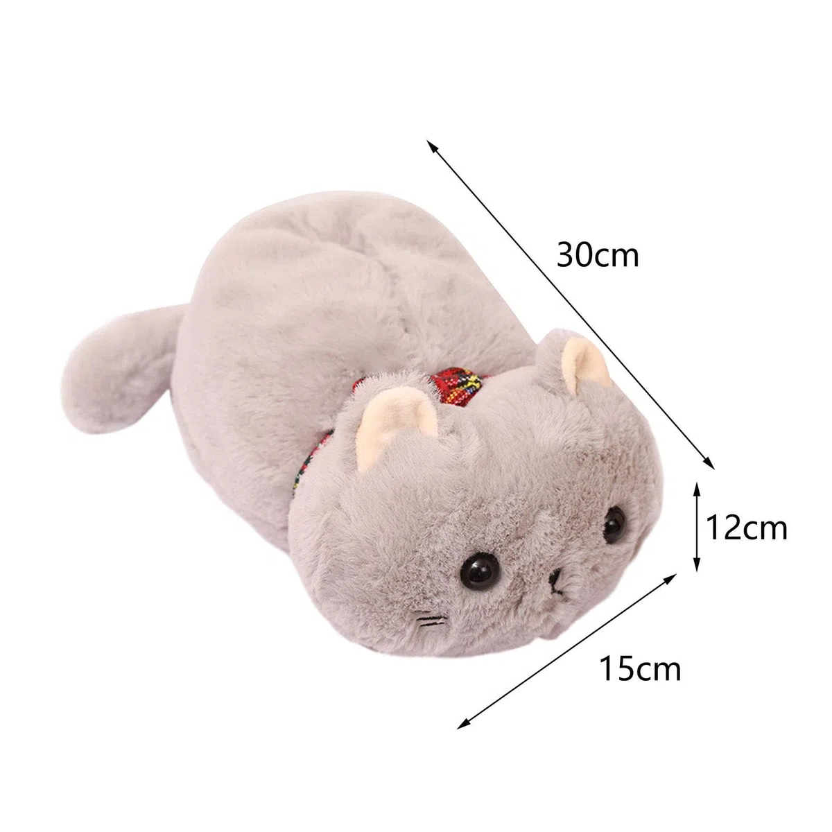 MagiDeal Plüsch-Katzen-Auto-Taschentuchhalter, Taschentuch-Abdeckung, Dekoration, Plüsch-Tier-Spielzeug, Papier-Aufbewahrungsbox, Taschentuchbox für Zuhause,
