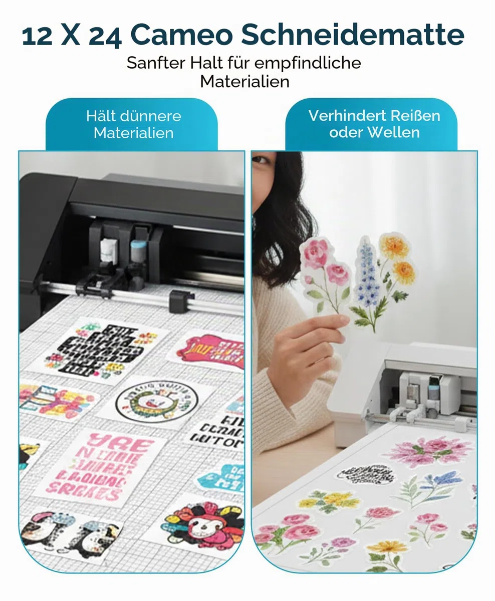 Silhouette America CUT-MAT-24 Cutting Mat für Cameo, 12'' x 24''