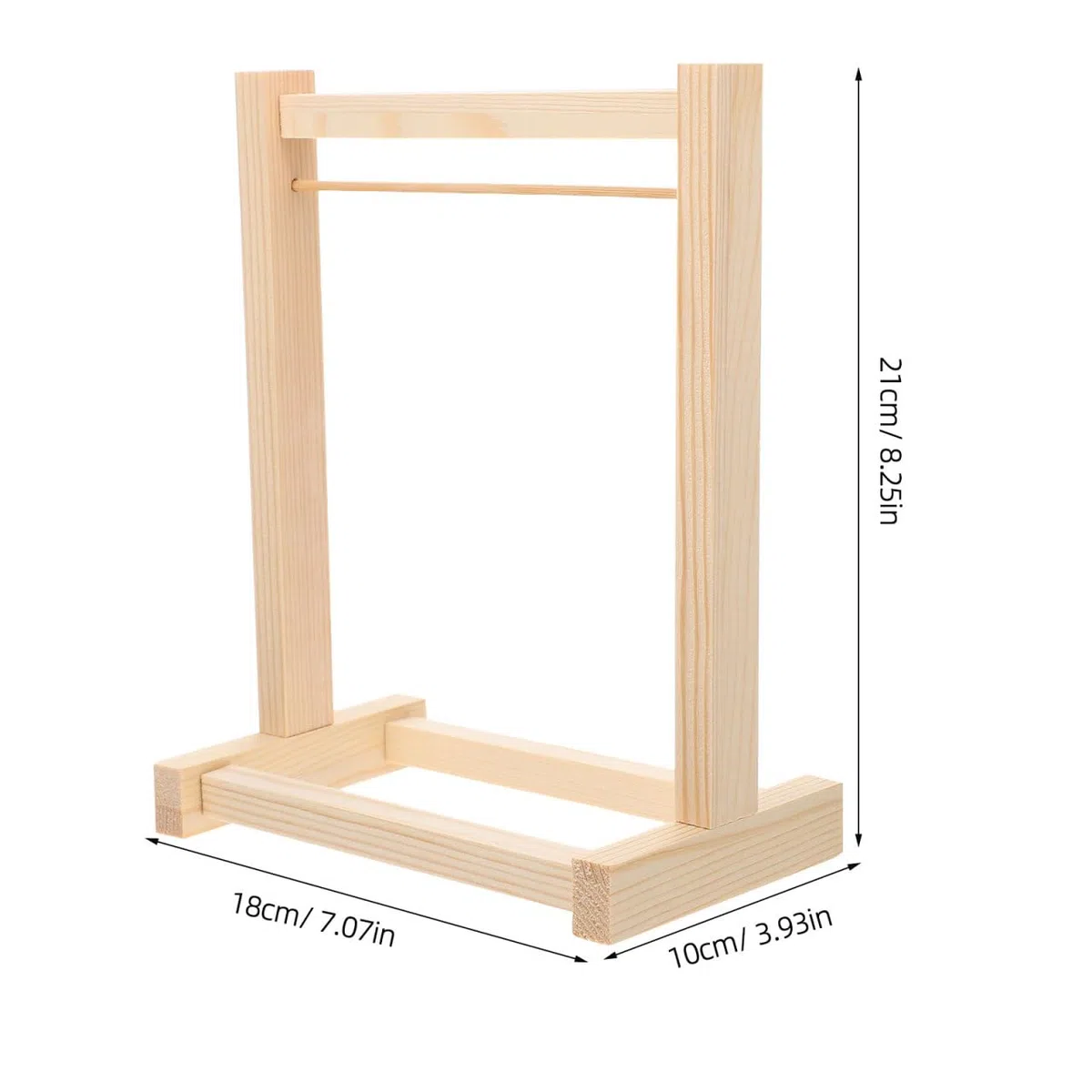 ULTECHNOVO Puppenkleiderbügel Holz 20Cm - Kleiderständer Für Puppenhaus Zubehör Zur Aufbewahrung Und Organisation Von Puppenkleidung Im Kinderzimmer