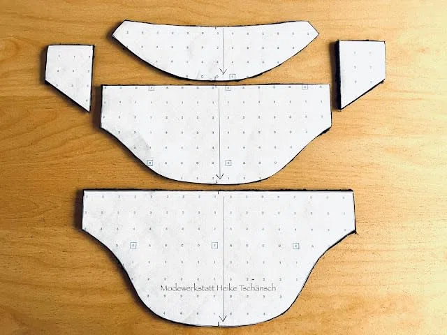 Heißsiegelpapier Rolle bedruckt | 91 cm x 15 m | 60 g/m² | Raster-Aufbügelpapier für exaktes Zuschneiden & Positionieren auf Stoff | Made in Europe