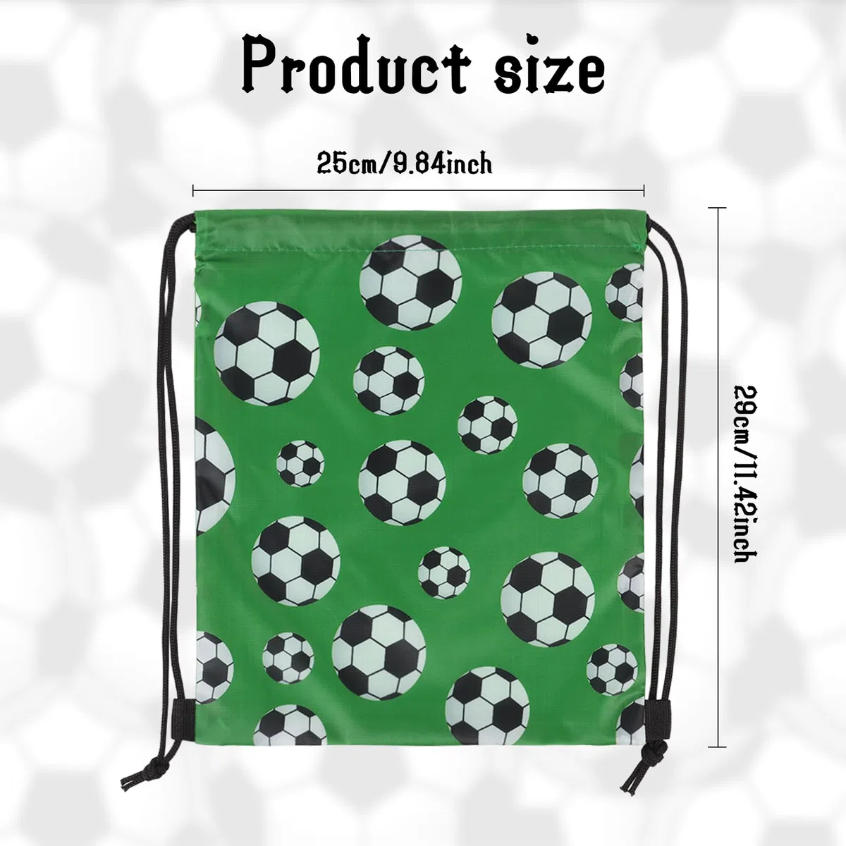 6PCS Fußball Kordelzug Packsack für Euro Cup,Draw String Tasche für Kinder,Fußball Club Supplies Giveaway Taschen,World Cup Kinder Sport Rucksack Schulter Tasche Veranstalter,Fußball-Party Geschenk