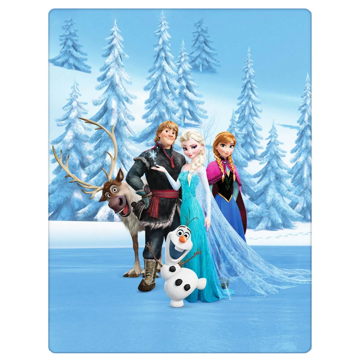 Große Frozen 2 Die Eiskönigin Sven Kuscheldecke 130 x 170 cm super weiche Fleecedecke Wohndecke Sofadecke Disney Anna Elsa Olaf Kristoff Arendelle Völlig unverfroren pass. zur Kinderbettwäsche