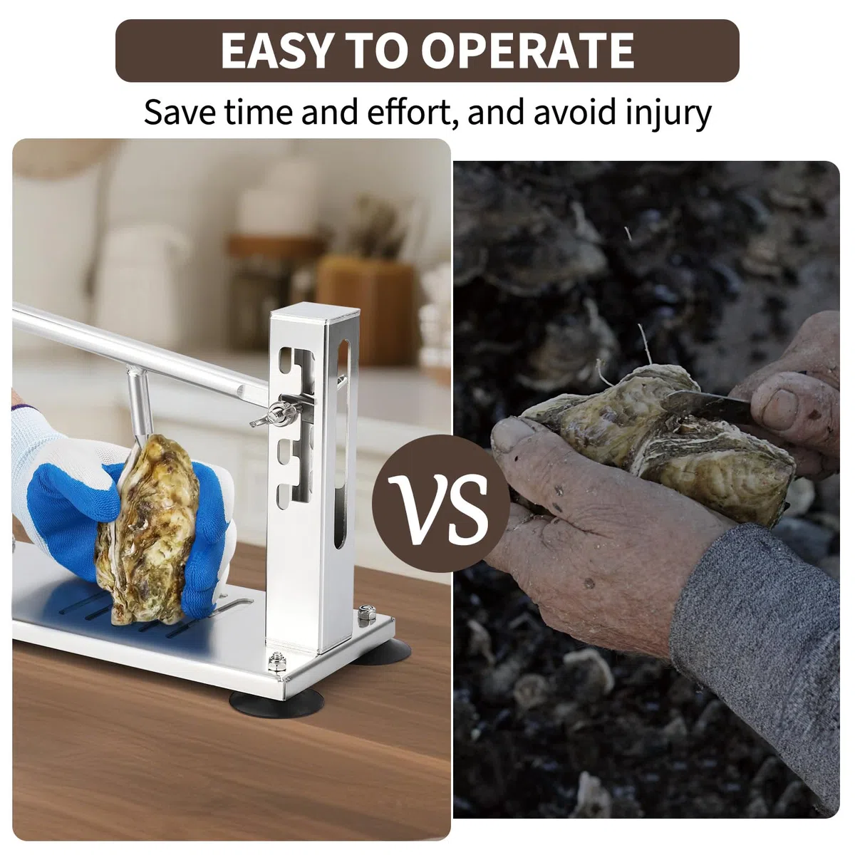 Austernmesser,Oyster Shucker, Edelstahl Oyster Opener Tool Set, Profi Austernöffner Set Mit Austernmesser Und Handschuh Meeresfrüchte Werkzeug, Für Restaurant Und Häuser, Meeresfrüchte Werkzeuge