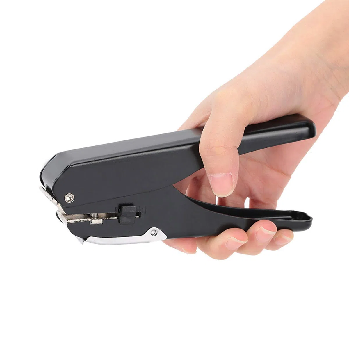 Abzeichen Loch Punch, Loch Puncher für Craft Sticks Punch Punch Handheld Stanzen Werkzeug Abzeichenmacher für ID-Karten Abzeichen PVC Foto Tag Papier