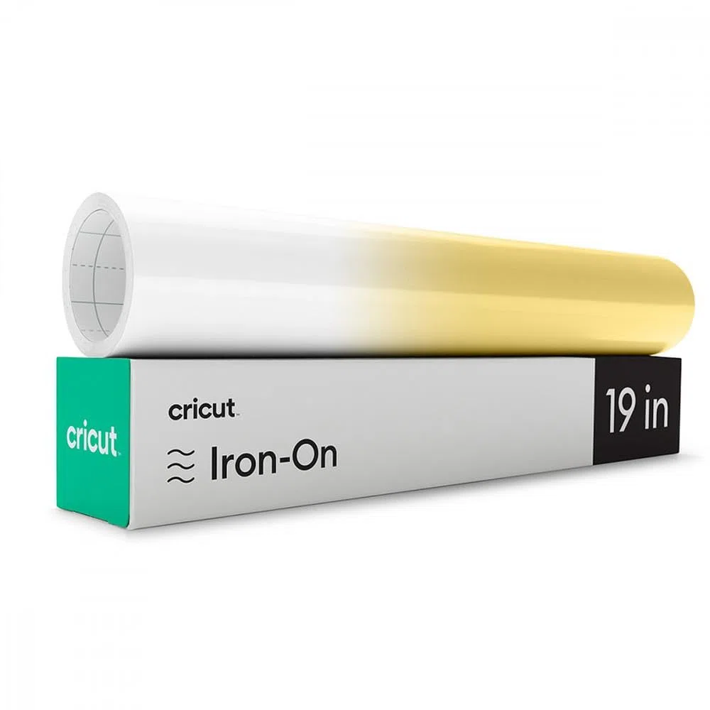 Cricut Iron-On mit UV-aktivierter Farbveränderung | Weiß <->Yelow | 30,5cm x 48cm (12" x 19") | Wärmeübertragungs-Vinylrolle (HTV) | Für alle Cricut-Schneidemaschinen