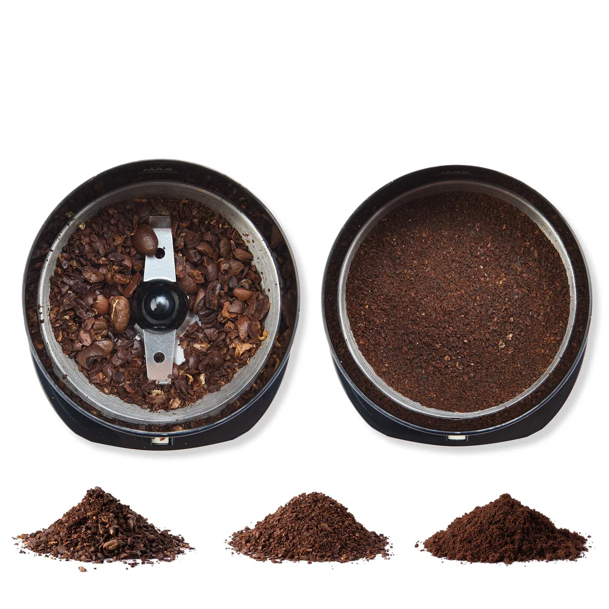 Amazon Basics Elektrische Kaffeemühle, schwarz