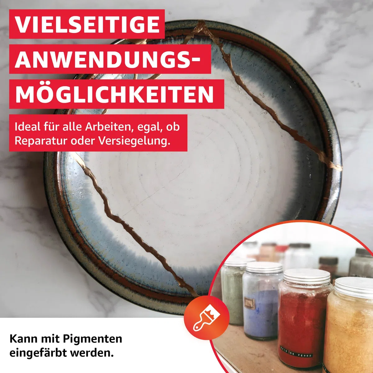 Everglue 5 Minuten Epoxy 200g 2K Epoxidharz mit Härter transparent und hitzebeständig zum Kleben und Versiegeln von Metall Kunststoff Keramik Glas Holz CfK Carbon GfK Glasfaser Marmor Beton Styropor