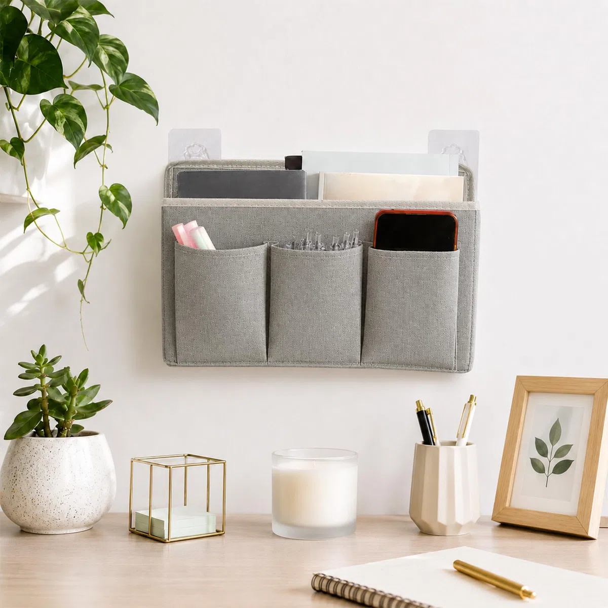 2 Stück Wand Organizer Tasche Hängekörbe Mit Großer Mesh Abteilung Und 3 Taschen Tür Organizer Platzsparend Aufbewahrung Für Schlafzimmer Wohnmobil Camper
