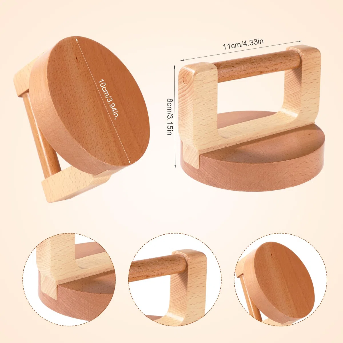 Blockdruck-Baren, Kiefernholz-Baren zum Drucken Ergonomischer Griff Druckwerkzeug Linoleum-Blockdruckwerkzeug Prägewerkzeug für Linolschnitt DIY-Kunsthandwerksbedarf