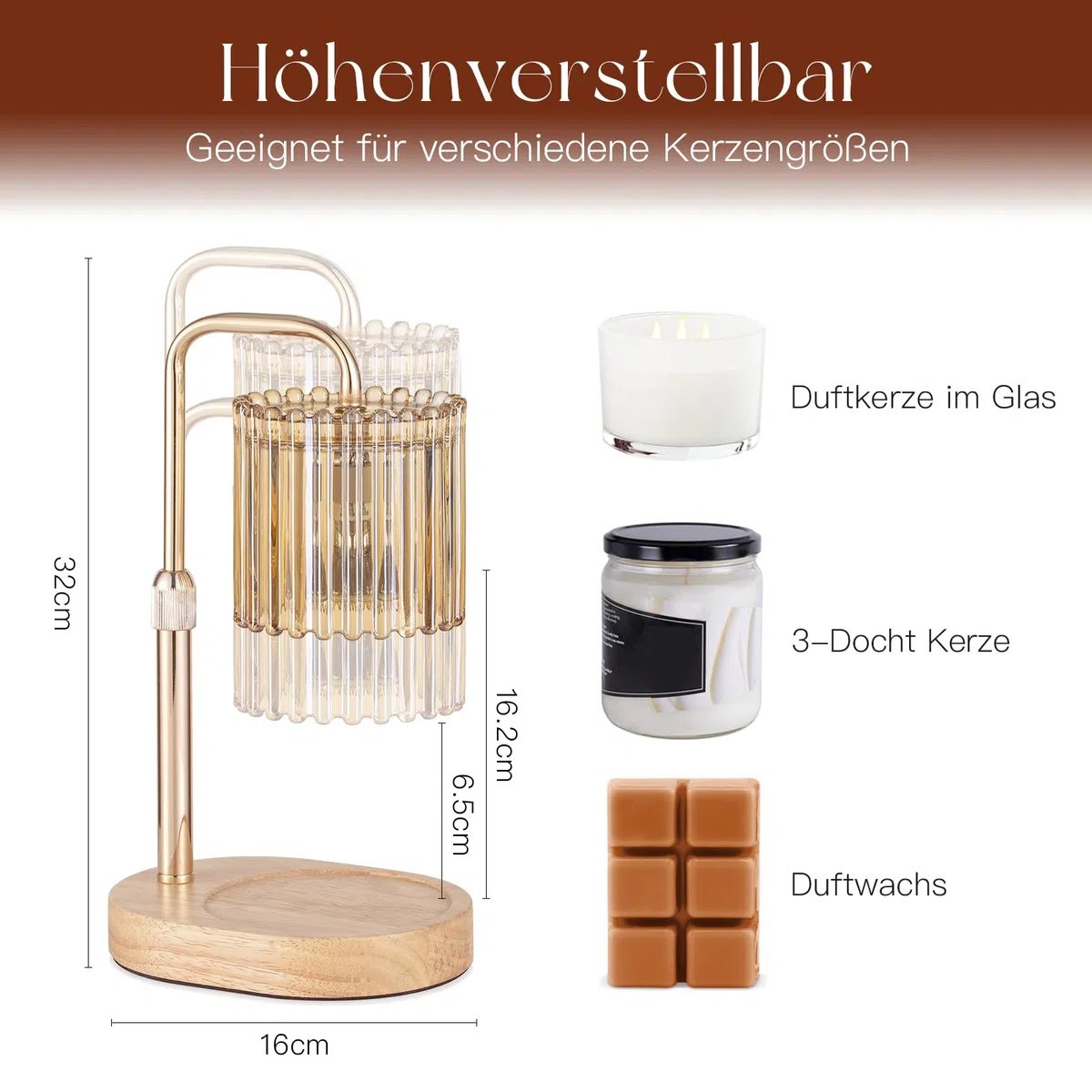 Candle Warmer Kerzenwärmer Lampe: Candle Warmer Lamp Kerzenwärmer Duftlampe Deko Wohnzimmer Elektrisch Wärmelampe für Duftkerze Geschenke für Frauen Beste Freundin Mama Kerzen Lampe