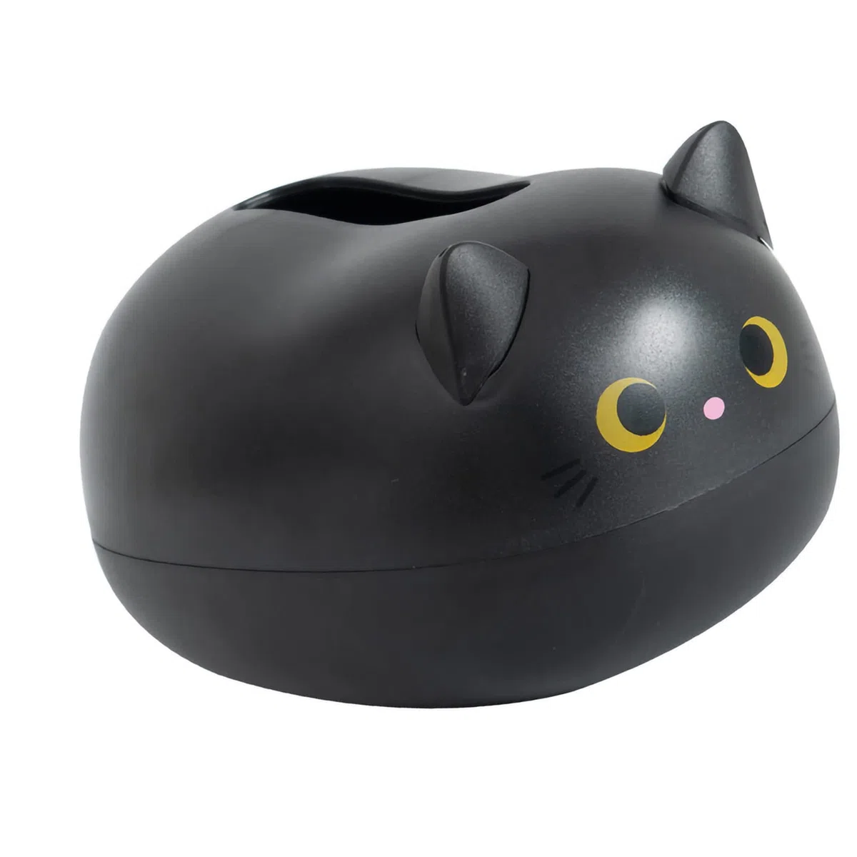 Naroote Taschentuchhalter, Cartoon, Einfache, Verschleißfeste Taschentuchbox, Multifunktional, Kompakt, für Schlafzimmer und Küche (Black)
