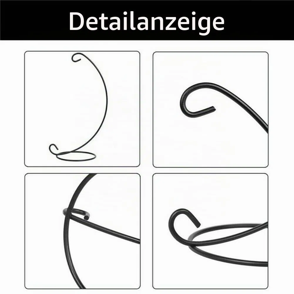 Ornament Ausstellungsstand Halter Glaskugel 10 Stück Ornament Ständer Hängende Glasball Präsentations Ständer Metall Halter Eisen Haken Halters Rack für Hochzeit Handwerk Weihnachten Dekor