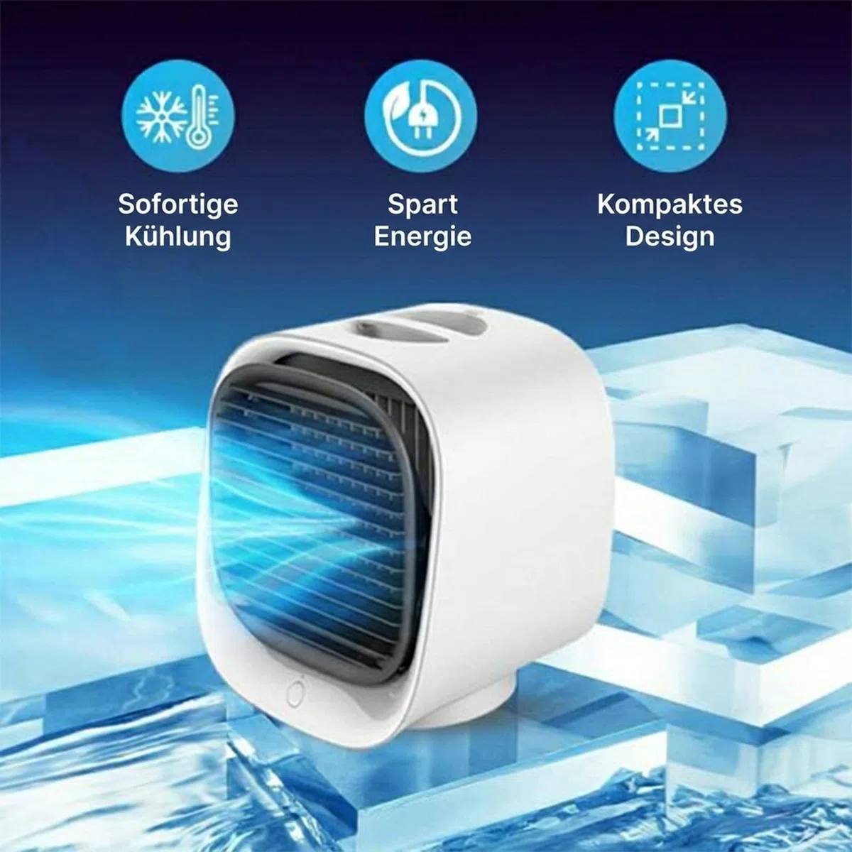 Airabreeze Luftkühler, Airzuma Portable, Airabreeze Air Cooler Kleine Wassergekühlte, Tragbarer Ventilator, Schwenkbar, Ideal Für Zu Hause Und Auf Reisen