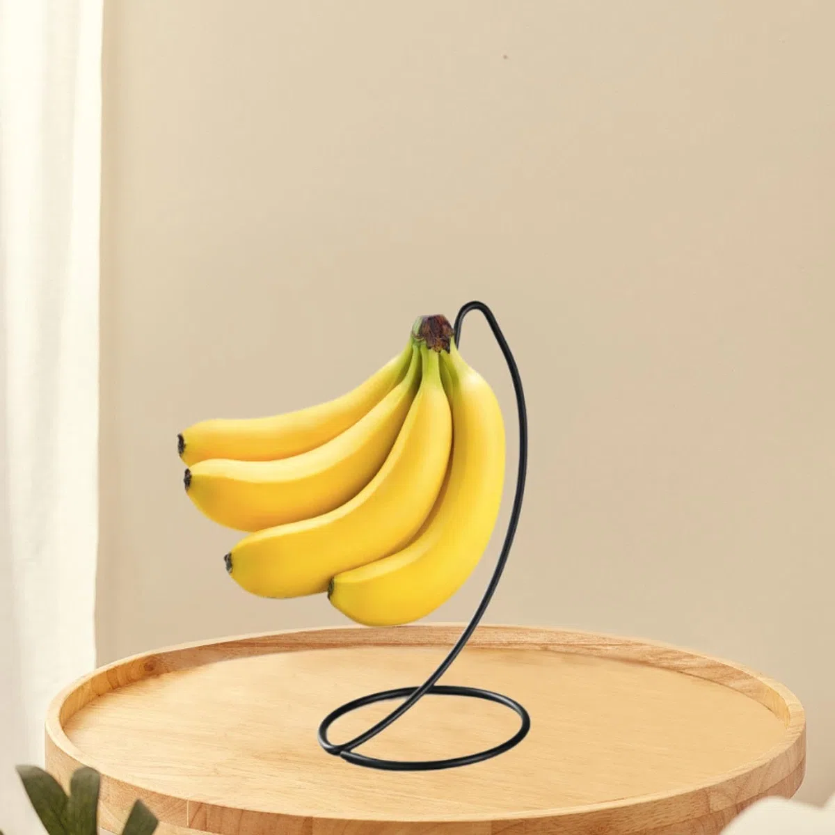 MagiDeal Bananenhalter moderner Bananenbaum, Schwarz