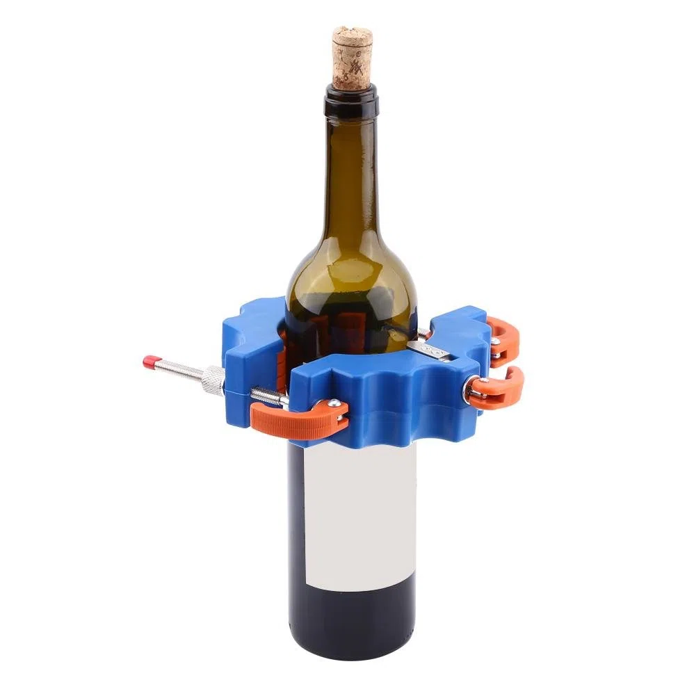 Cocoarm Glasschneider für Flaschen Flaschenschneider Glas Bier Weinflaschen Cutter Flasche Schneidwerkzeug Craft Making(Blau)