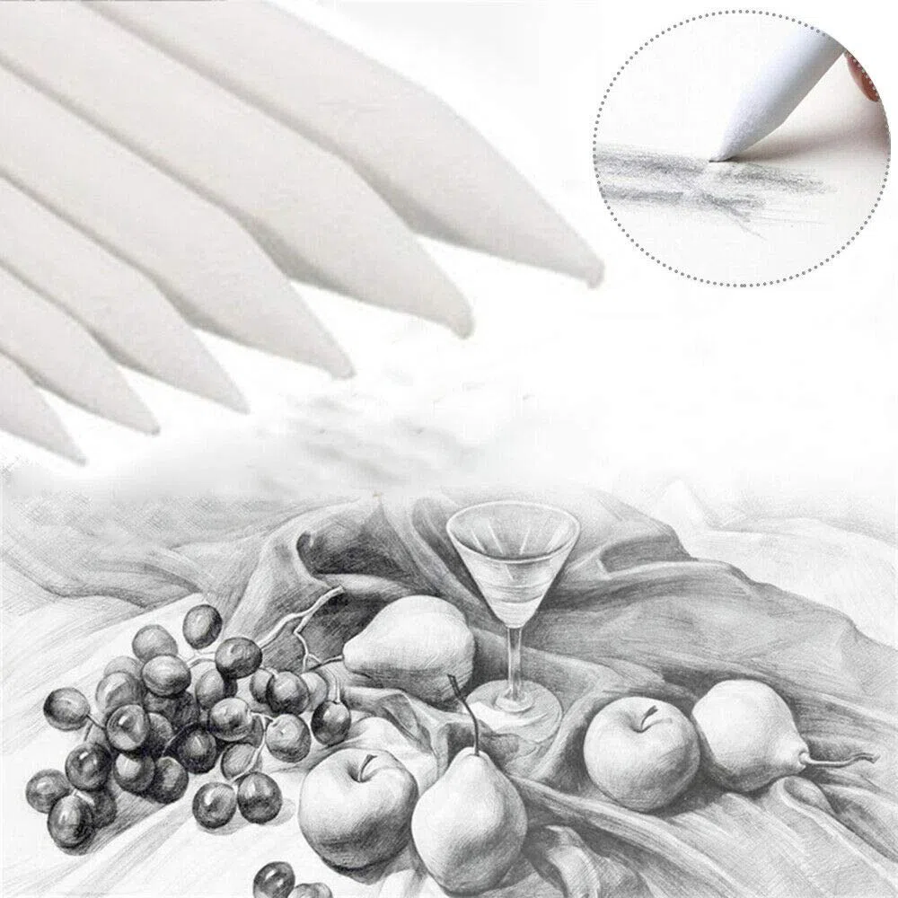 36 Stück Künstlerpapier Blending Stump und Tortillion Art Blenders 6 Größen für Studenten Sketch Drawing