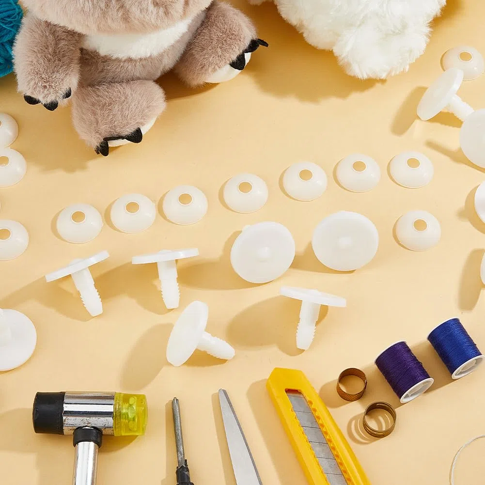 SUPERFINDINGS 16Satz Puppengelenke 16mm Sicherheitsgelenke Bewegliche Gelenke Kunststoffgelenke Für Amigurumi Häkelkörpergelenke Mit Unterlegscheiben Gliedmaßen Und Kopfgelenke