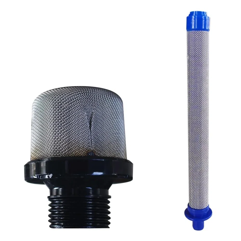 2 Stück 288716 3/4 -Einlasssieb mit 5 Stück 288749 60Mesh SG2/SG3 Spritzfilter für Airless-Farbspritzgeräte