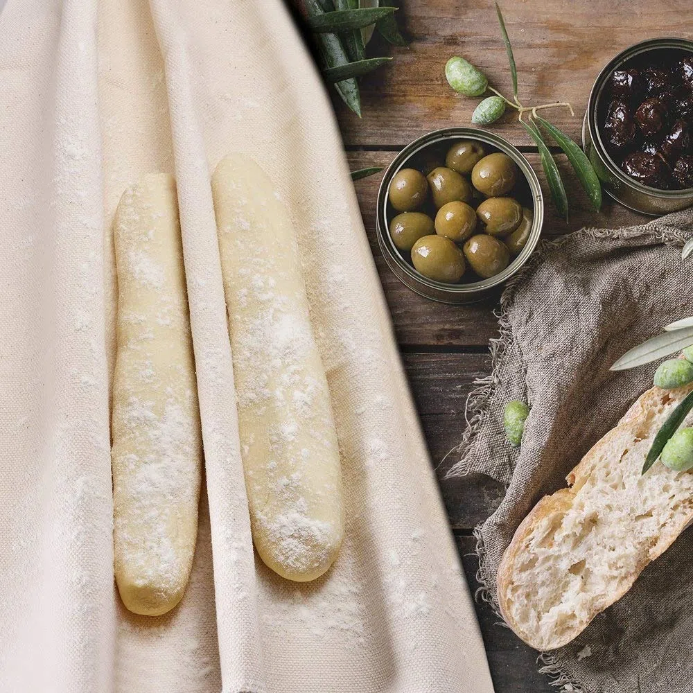 Professionelles Gärtuch, Bäckerleinen für Baguette- und Brotteig, 76,2 x 45,7 cm