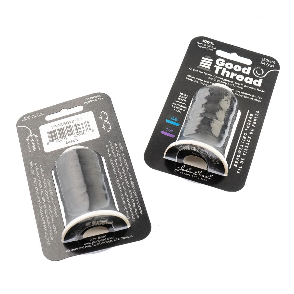 John Bead Good Thread 500m Spool-Black