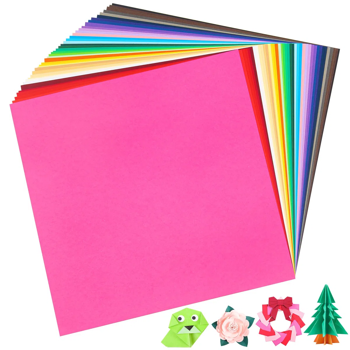 80 Blatt Farbiger Karton – 40 Farben 30x30 cm (12x12 inch) Bastelkarton Scrapbooking-Papier 180 g/m² in verschiedenen Farben für DIY-Projekte und Bastelbedarf PAP18MX1